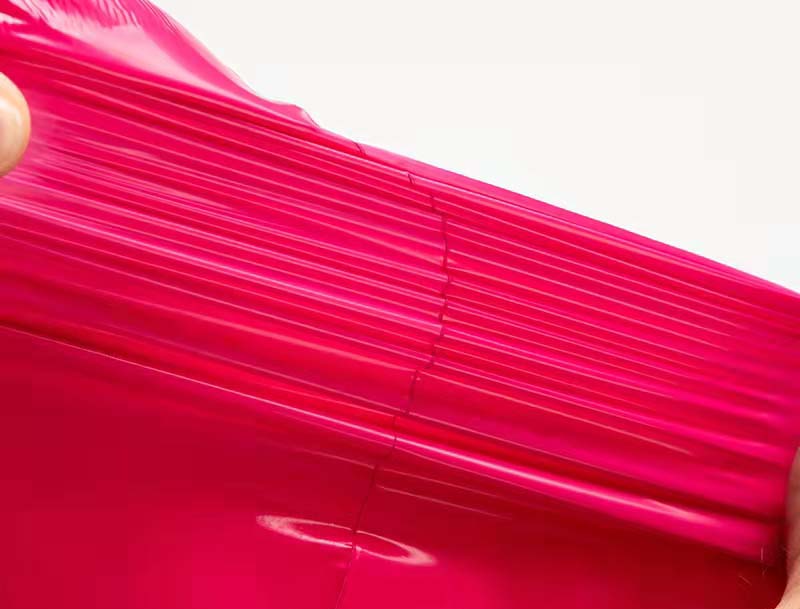 石棉玫红色快递袋-05